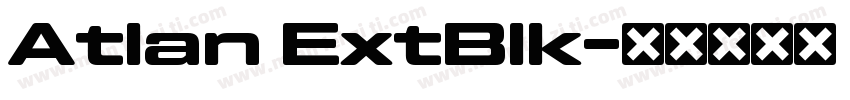Atlan ExtBlk字体转换